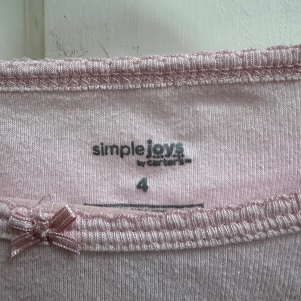 Simple Joys Carters 4T Girls Sparkle While Sleep Long Sleeve Unicorn Pajama Top